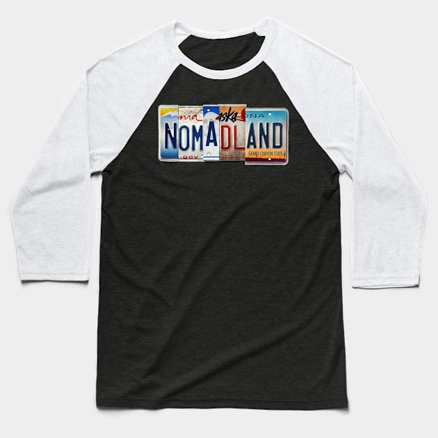 nomadland Baseball T-Shirt by peabo_mr